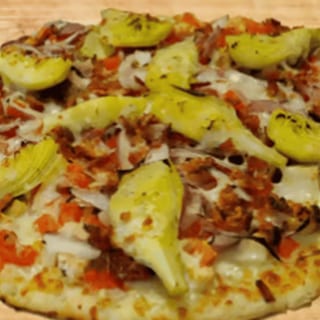 Nicole's Gourmet Chicken & Bacon Deep Dish Pizza