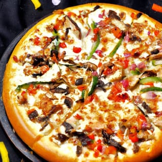 Dad's Chicken Garlic Delight Deep Dish Pizza